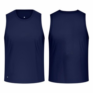 Camiseta Deportiva sin Mangas para Hombre, Cuello Redondo, Secado Rápido, Transpirable, Ligera, de Poliéster, Ajuste Atlético, para Gimnasio y Running - Product Image 4