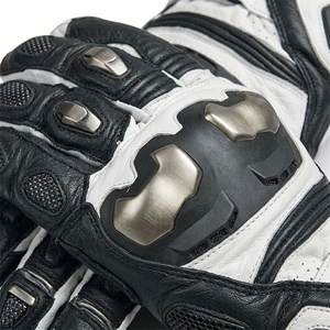 Guantes de cuero para hombre, con cierre de gancho y bucle, transpirables, para ciclismo, verano - Product Image 5
