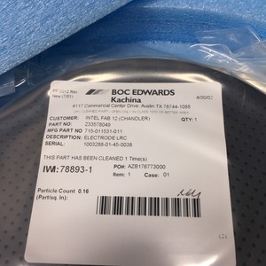 Électrode LAM 715-011531-011, aluminium anodisé - Équipements et pièces semi-conducteurs de confiance de la marque globale Legacy - Product Image 3
