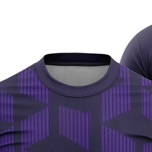 Custom Sublimated Men's Soccer Jersey Crew Neck Short Sleeve Color Blocked Lightweight Geometric Pattern Moisture Wicking - Product Image 2
