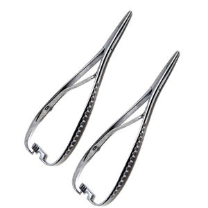 Pince Mathieu orthodontique pour élastiques, courbée et droite, pour la pose de ligatures – Outils d'orthodontie et de dentisterie - Product Image 4