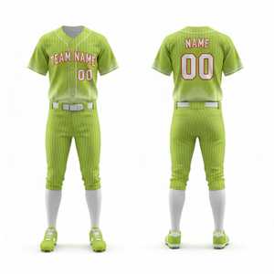Uniforme de Béisbol Personalizado con Transferencia Térmica para Hombre, Pantalones de Jersey Sólido, Transpirables, de Secado Rápido, que Absorben la Humedad, para Todas las Temporadas - Product Image 2