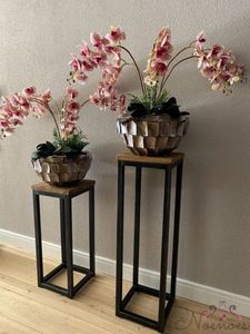 Support à plantes moderne pour intérieur et extérieur, à plusieurs niveaux, en métal, pour balcon, jardin, salon, élégant et décoratif pour la maison - Product Image 2