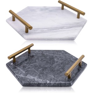 Bandeja de Servir Moderna de Mármol Natural de Lujo para Comedor y Cocina, Decoración del Hogar - Product Image 2