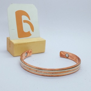 <b>Copper</b> Alloy Cuff Bracelet Vintage <b>Copper</b> Plated Unisex Jewelry BELA Artisan Gift - Product Image 3