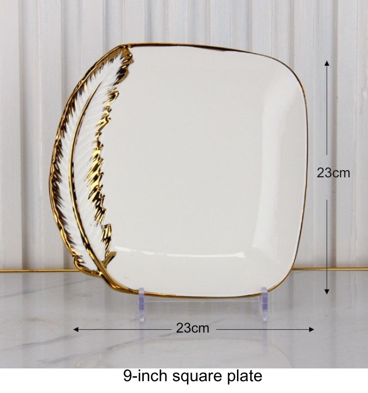 9-inch square plate