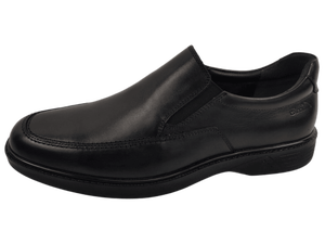 Mocasines de Cuero Negro para Hombre, con Punta Redonda, Acolchados, para Oficina, Carrera, Todas las Temporadas, Zapatos de Vestir, Color Sólido, Suela de Goma - Product Image 3