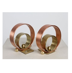 Sujetalibros minimalistas de metal para el hogar, oficina, estantería, soporte decorativo resistente para libros, organizador - Product Image 1