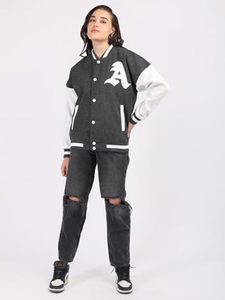 Vestes universitaires pour femmes de qualité supérieure, sur mesure, pour le streetwear, vente en gros, nouvelle tendance, logo personnalisé, nouvelles vestes universitaires à la mode - Product Image 2