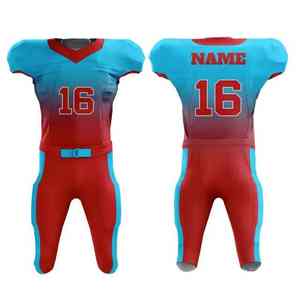 Ensemble d'uniformes de football américain unisexe pour adultes, personnalisés, imprimés numériquement, respirants, anti-humidité, avec panneaux extensibles - Product Image 4