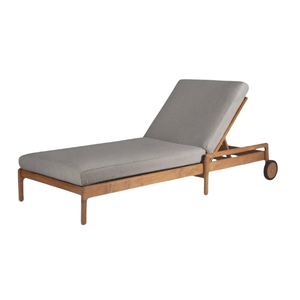 Chaises longues pliantes naturelles en bois durables pour piscine et jardin, résistantes aux intempéries, mobilier de jardin extérieur - Product Image 1