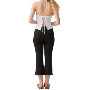 Leggings de Yoga de Cintura Alta de Nylon Personalizados al por Mayor, Pantalones de Entrenamiento Ajustados con Control de Abdomen y Bolsillos Laterales para Mujer - Product Image 4
