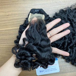 Gran Venta 2026, Cabello Humano Virgen de Vietnam, Cierres HD, Rizo Birmano Vaporizado, Cierre Suizo HD, Extensiones de Cabello Humano, Nudo Único Pre-arrancado - Product Image 3