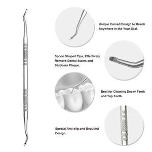 Kit de Herramientas de Higiene Dental de Acero Inoxidable, 5 Piezas, Removedor de Cálculos, Instrumentos Dentales para el Cuidado de los Dientes de Dentavex - Product Image 4