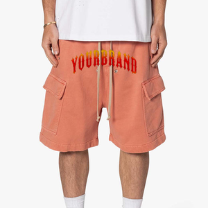 OEM/ODM Wholesale High Street Quick Dry Running Shorts Solid Color Loose Fit Polyester/Cotton 300 GSM Heavyweight Shorts - Product Image 5