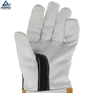Guantes de Seguridad para Soldadura, Duraderos, de Cuero Vacuno, con Protección Térmica y Puño Largo, para la Industria Manufacturera - Product Image 5