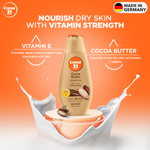 Crème 21 Lotion pour le corps au beurre de cacao 250 ml Lotion hydratante pour une peau douce et lisse - Product Image 2