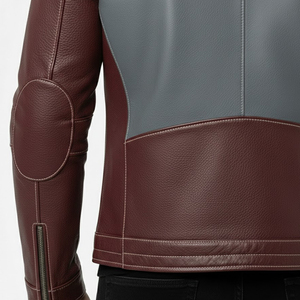 Veste en cuir véritable pour homme, édition limitée, taille américaine, appliqué en cuir d'agneau, broderie diamant, veste d'hiver de haute qualité pour homme - Product Image 6