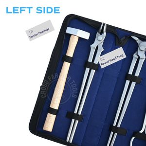 Kit d'outils de forgeage professionnel avec marteau de fermeur à pointe, pince à fer chaud, écarteur pour ajustement de sabots et pince à tête ronde - Product Image 3