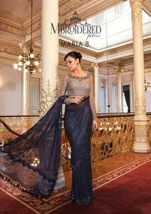 Sari indien et pakistanais au design attrayant pour femmes, pour mariage et occasions spéciales, en polyester, provenant d'un fournisseur indien - Product Image 2