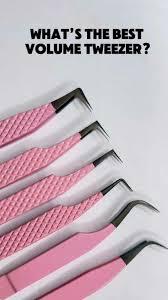 Pince à épiler courbée de haute qualité pour extensions de cils, outils de beauté personnalisables avec logo, vente en gros - Product Image 3