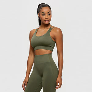 Vêtements de mode pour femmes, vêtements d'été, vente en gros personnalisée, ensemble 1 pièce, tissu en spandex/nylon respirant, dentelle de haute qualité, soutiens-gorge de sport pour femmes - Product Image 1