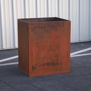 Wholesale Price Antique Rustic Finish Galvanized Metal Outdoor Garden Plants Decorative Traditional <b>Rectangle</b> <b>Planter</b> Box - Product Image 2