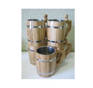 Jarra de cerveza de madera de diseño vikingo de alta calidad con mango de madera tallado a mano Producto de tendencia de Venta caliente con marketing de calidad - Product Image 3