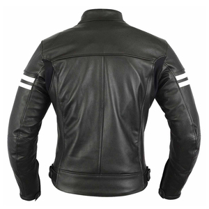 Manufacturer Embroidery Street Wear Leather Jacket Custom Genuine Leather Jackets for Winter <b>Men</b> - Product Image 3