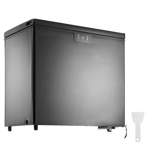 Congelatore a pozzetto compatto da 7 Cu.ft/198 L con 2 cestelli rimovibili, congelatore verticale autoportante con apertura superiore per hotel - Product Image 1