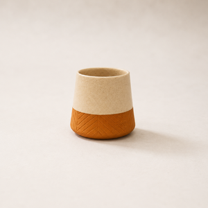 Mug à café en céramique artisanale, minimaliste, motif chevron sur le dessous, anti-fuite, résistant à la chaleur, passe au micro-ondes, durable - Product Image 5