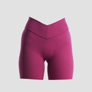 Shorts de encaje casuales de cintura alta para mujer, estilo hip hop, transpirables, elásticos, lavados, personalizados al por mayor OEM - Product Image 1