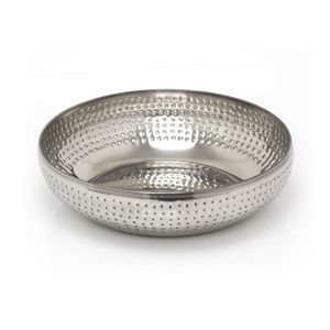 Tazones de Acero Inoxidable Pulido con Relieve, Aptos para Lavavajillas, Ecológicos, Personalizables, para Servir Alimentos, Diseño Clásico para Fiestas - Product Image 1
