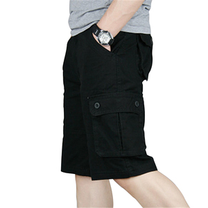 Shorts Cargo Homme Tendance Multi-Poches Nouveau Style Été Imperméable Taille Élastique Coton HAWX RACE GEAR - Product Image 4