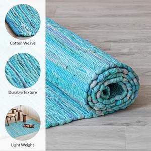 2026 Handcrafted Modern Office Style <b>Rugs</b> Reversible Farmhouse Area <b>Rug</b> Braided Chindi Area <b>Rug</b> - Product Image 6