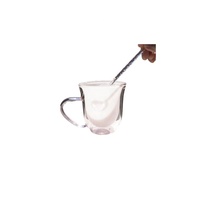 Verres à boisson en verre borosilicate soufflé à la main bicolore breveté pour marques de boissons haut de gamme, couleur personnalisée, double paroi