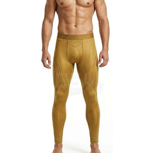 Leggings de compression durables pour hommes, coupe flexible, vêtements de sport, idéaux pour l'entraînement et la routine de fitness - Product Image 3