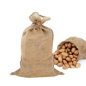 Bolsa de Yute Ecológica para Almacenamiento de Alimentos de 22x36 Pulgadas, 1 Unidad, Esencial para la Cocina, Embalaje Textil con Cordón - Product Image 1