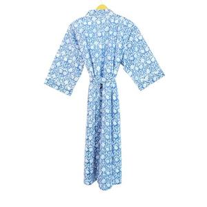 ชุดกิโมโนลายดอกไม้ของผู้หญิงมาใหม่, ชุดผ้าฝ้าย100% ชุดนอนชุดกลางคืนสำหรับอาบน้ำฤดูร้อน - Product Image 6