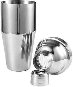 Juego de Coctelería de Acero Inoxidable Clásico Ecológico de 11 Piezas, Color Oro Rosa, Coctelera Boston de 800ml/600ml, Marca Camol - Product Image 2