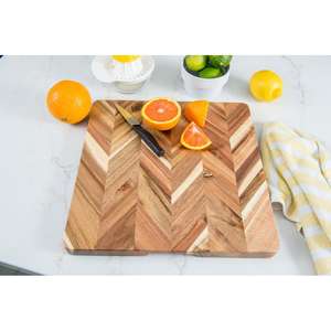 Modern Style Wood Chopping <b>Block</b> Rectangle <b>Shape</b> Easy to Clean - Product Image 2