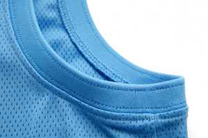 PADA PRIME Sky 5 Hellblaues Herren-Basketball-Uniform-Set Atmungsaktives Polyester Digital Bedrucktes Ärmelloses Trikot Shorts Auf Lager - Product Image 5