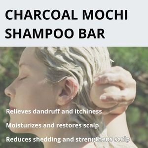 ERIGERON Vegan <b>Shampoo</b> Ball All in One <b>Black</b> Charcoal <b>Hair</b> Treatment - Product Image 5