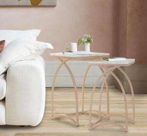 Contemporary <b>Marble</b> <b>Top</b> <b>Console</b> <b>Table</b> with Metal Cross Base Modern Living Room Furniture Stable Design - Product Image 1