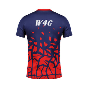 Camiseta Personalizada Ecológica con Estampado por Sublimación, de Secado Rápido, Cuello en V, Manga Corta, Diseño Sólido, Tejido Transpirable - Product Image 2