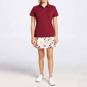 Camiseta Polo Corta Casual para Mujer, Ropa Deportiva al por Mayor, Secado Rápido, Poliéster y Spandex, Logotipo Bordado, Opciones de Tallas Grandes - Product Image 2
