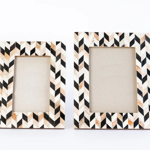 Cadre photo en os incrusté artisanal, design unique, taille idéale pour la décoration intérieure, prix très raisonnable, en provenance d'Inde - Product Image 6