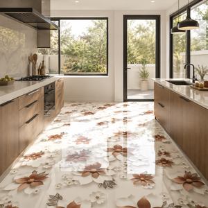 Carreaux muraux en céramique vitrifiée polie antidérapante série 3D moderne 600x1200mm, garantie 5 ans, absorption d'eau 1-3%, salon - Product Image 6