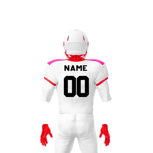 Conjunto de uniforme de camiseta de fútbol americano corto transpirable por sublimación personalizable-impresión por sublimación profesional colores personalizables - Product Image 6