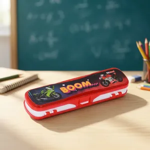 VIKAS Premium Quality Kids MINI Pencil <b>Box</b> Hard Plastic Stationery Storage Case for <b>Pens</b> Pencils Sharpener and Everyday School - Product Image 3